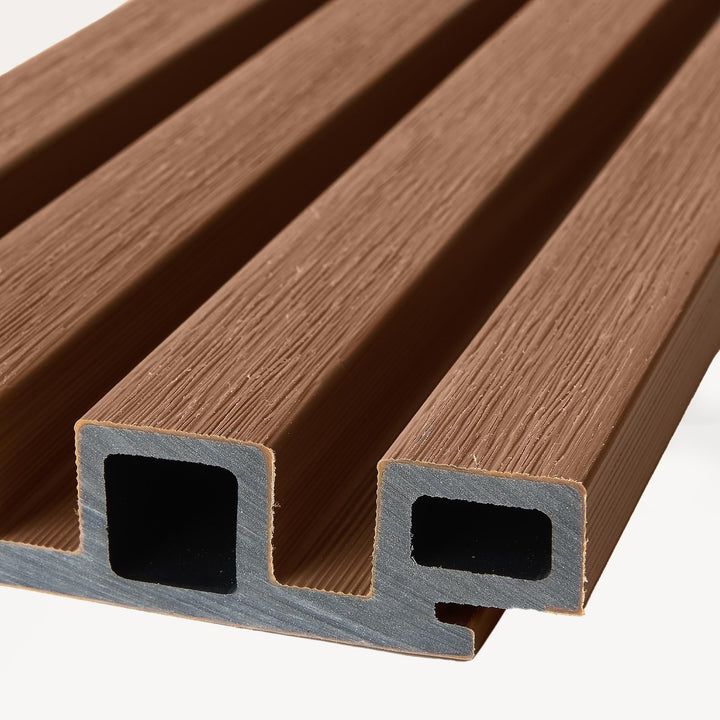 Compleet pakket Premium Rabatdeel Rhombus Teak - composiet